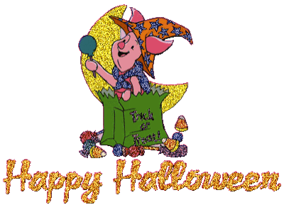 Brokatowy Prosiaczek szczęśliwego Halloween